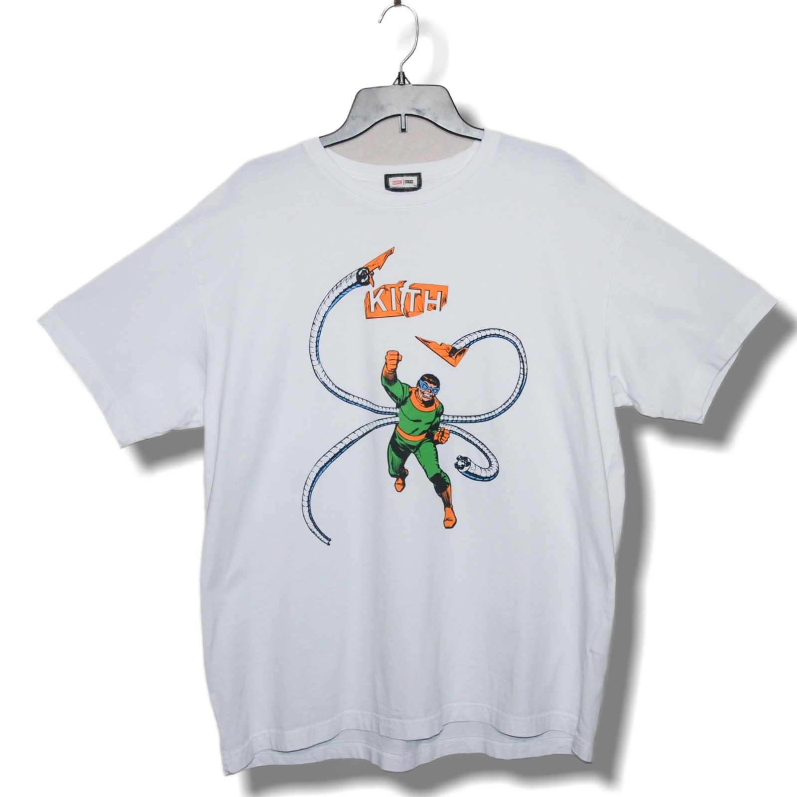 KITH x Marvel sz XL Otto “Doc Ock” White T-Shirt Doctor Octopus READ