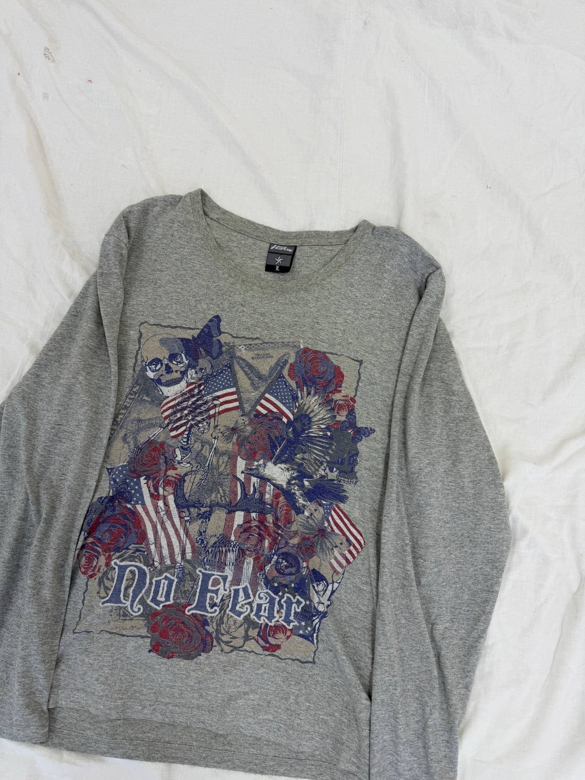 RARE Oversized VINTAGE SK8 STREETWEAR ARCHIVE Embroidered LOGO SKATER LONGSLEEVE