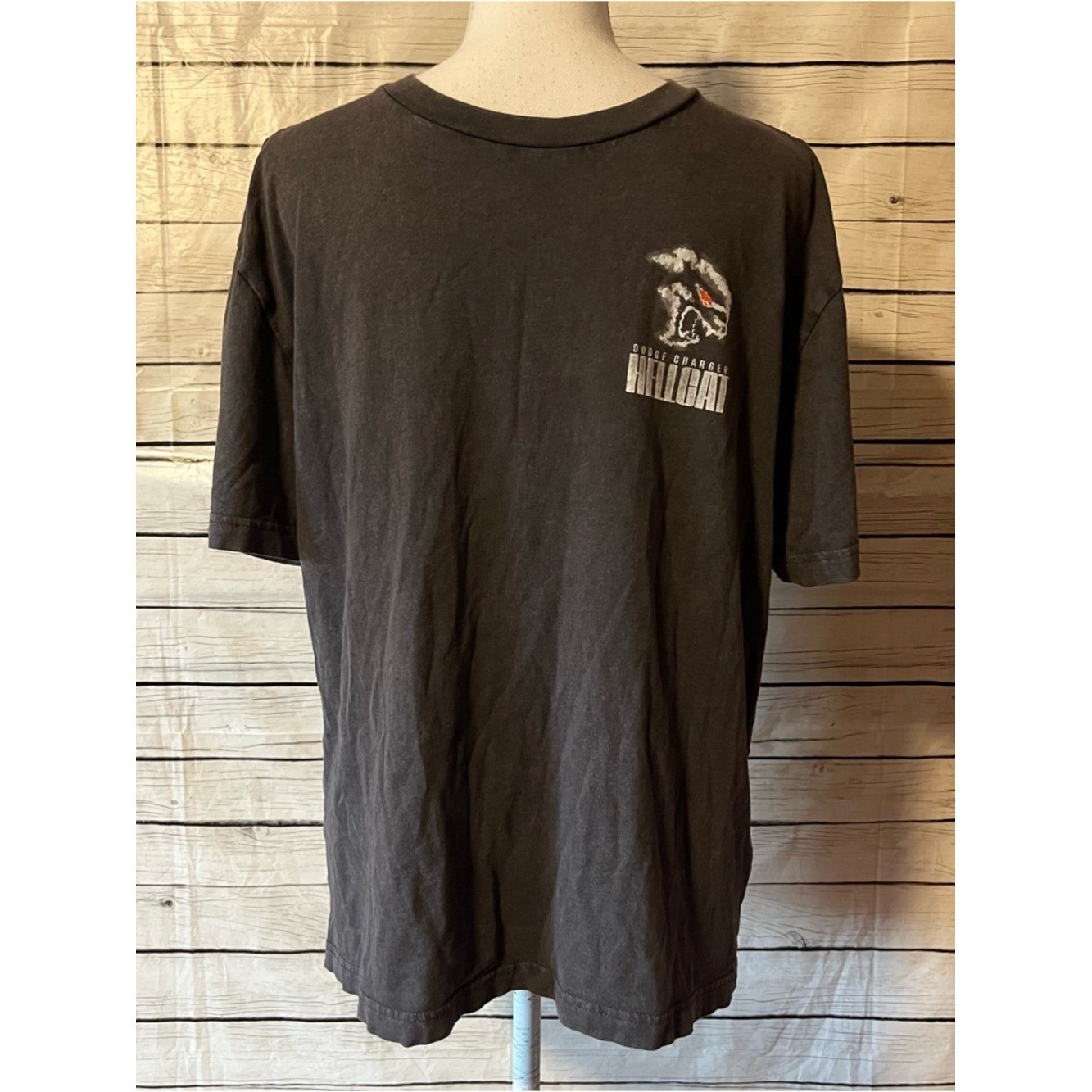 Hollister Charcoal Dodge Charger Hellcat Short Sleeve Graphic Tee