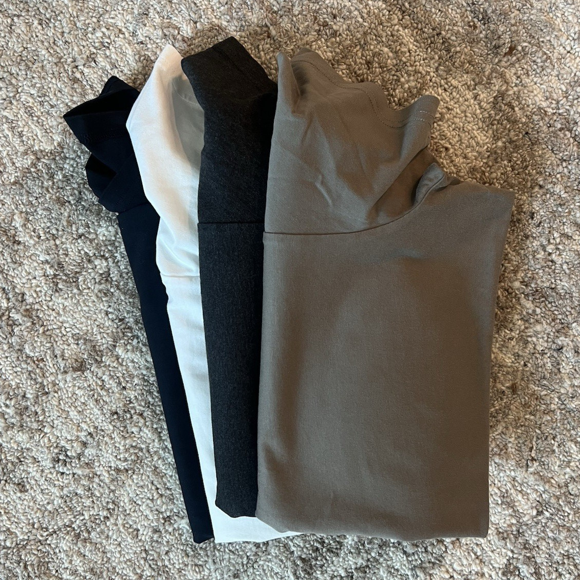 SANVT Men’s Solid Cotton Crew Neck Short Sleeve T-Shirt Lot of 3 Size M