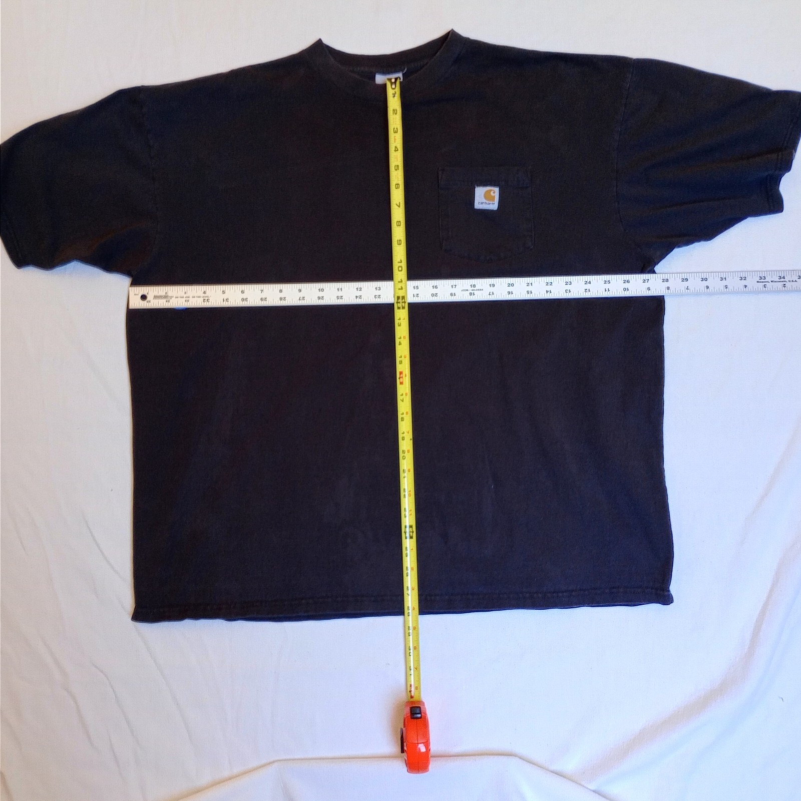 CARHARTT FADED BLACK UNKNOWN SIZE POCKET T-SHIRT