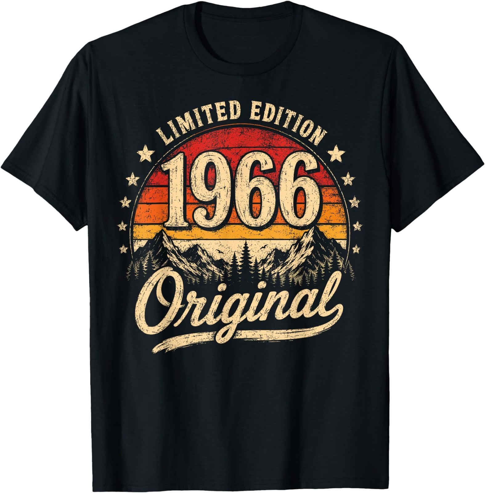 60th Birthday Men Women 60 Years 1966 Decorative Gift Funny T-Shirt