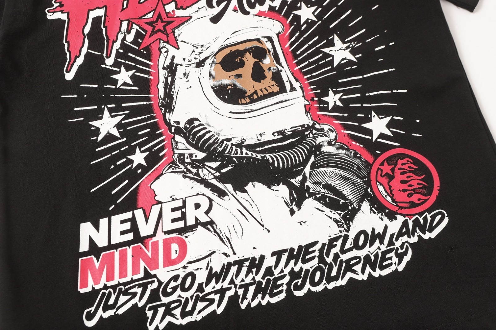 Graphic Hellstar tee shirt Men’s Black Cotton NEW