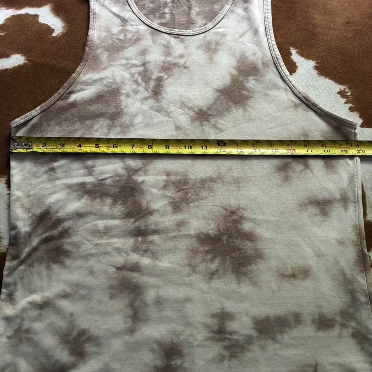 BYLT Premium Basics Cloud Dye Tank Sand Tie Dye Mens Sleeveless Size M