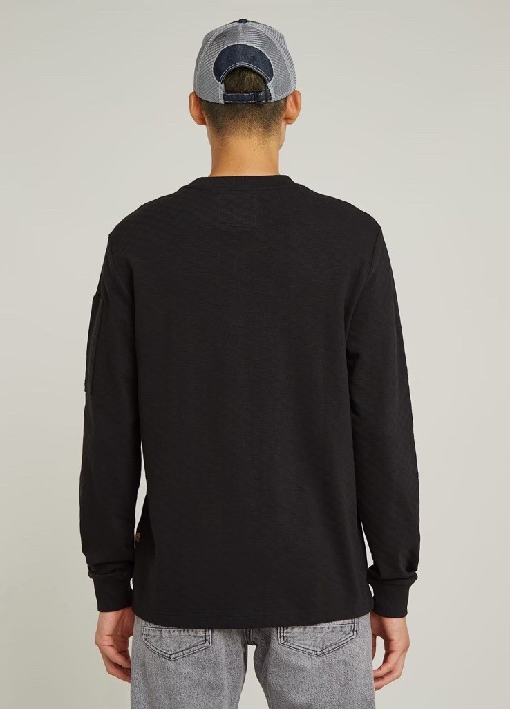 G-Star Raw Men’s Logo Tweeter Relaxed Fit Black White New
