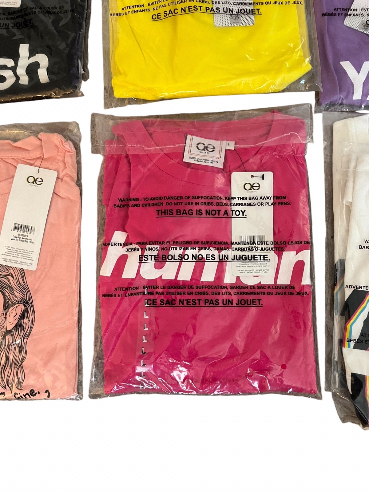 Huge Lot of (19) Queer Eye TV Show Shirts (T-Shirts & Tank Tops) Mostly L & XL