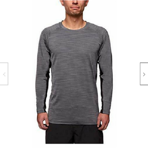 HANG TEN MEN’S LONG SLEEVE SUN T-SHIRT (SMOKED PEARL GRAY X-LARGE) NWT