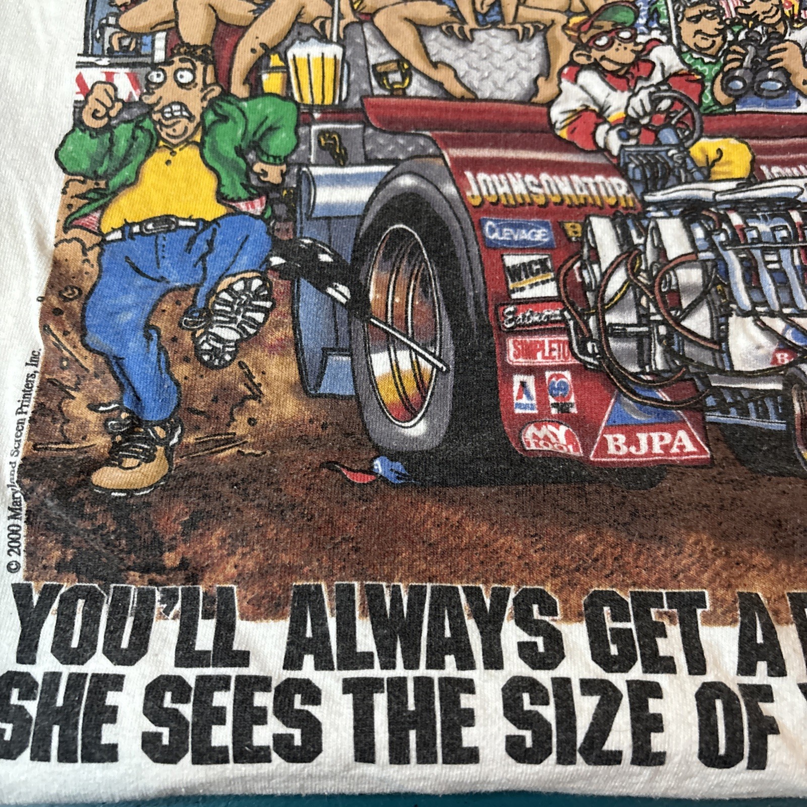 Big Johnson T-Shirt Size Extra Large XL Pullers Pull On This Tractor Vintage