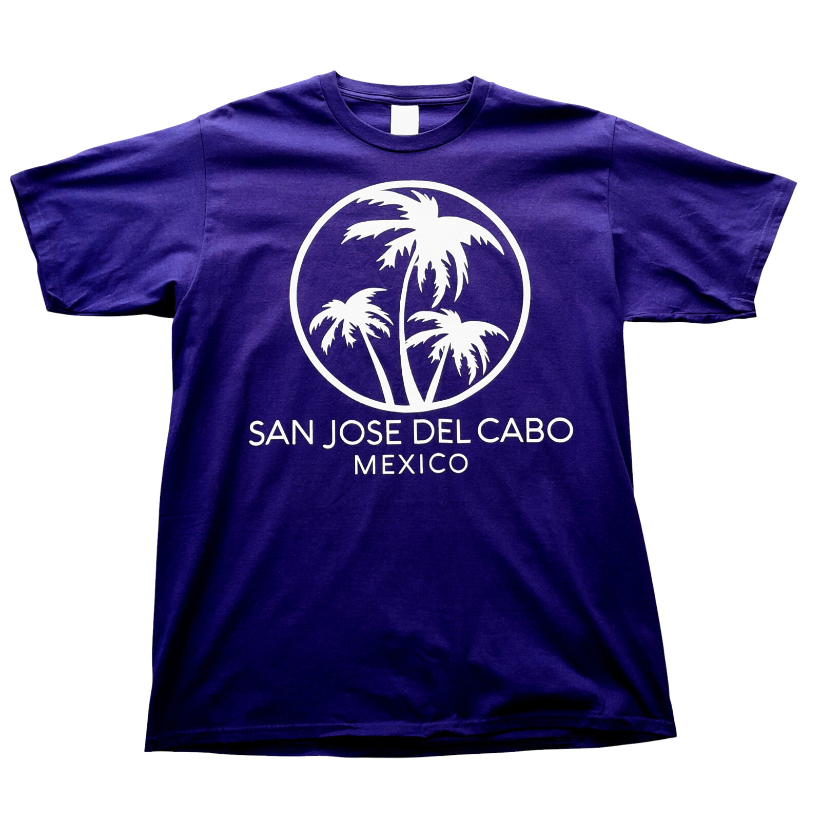 Port&Co. t-shirt Men C42/blue+ white graphic print ”San Jose Del Cabo”/Cotton