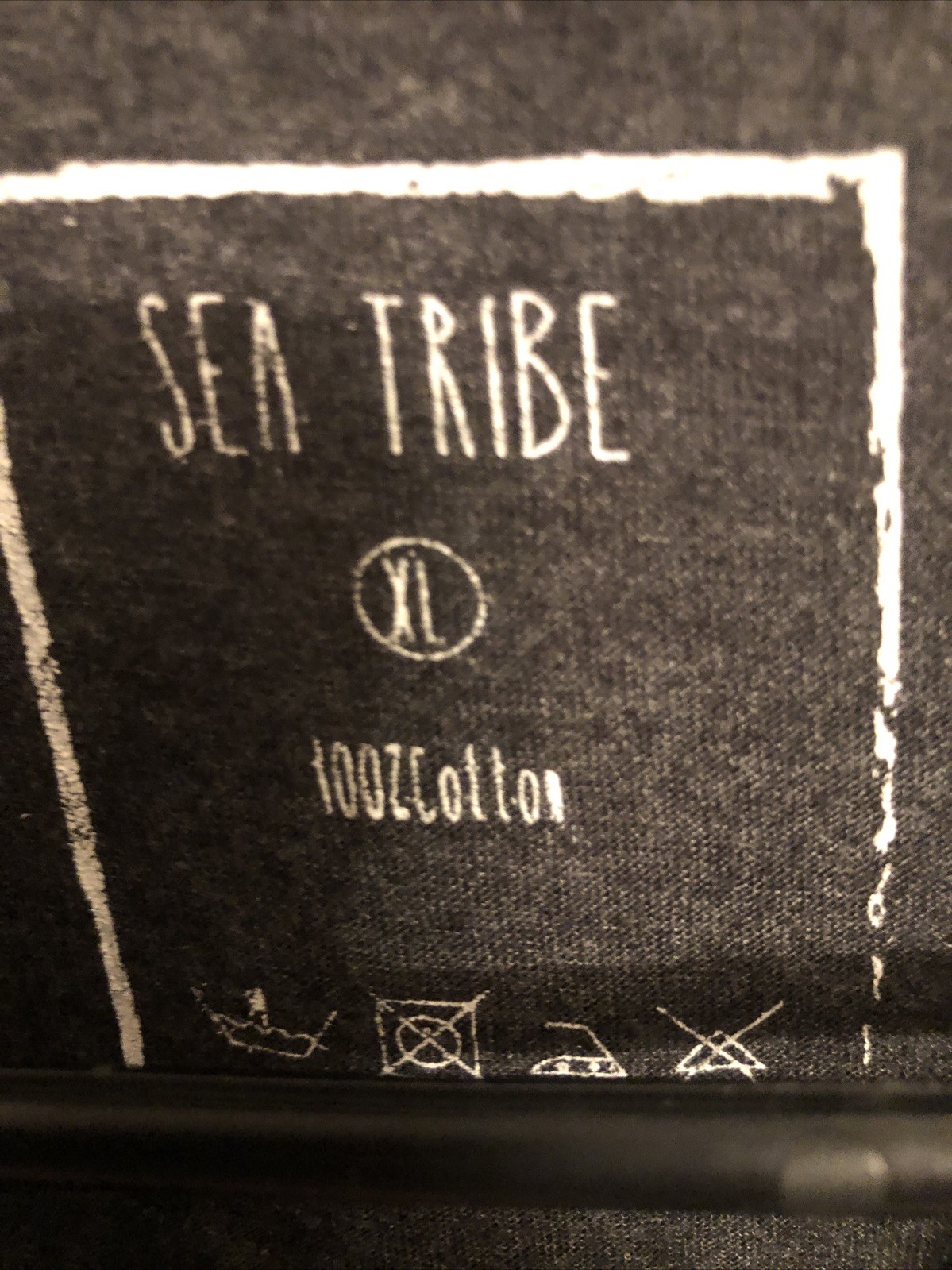 Sea Tribe Maldives “Coordinates”100% Cotton Graphic Gray Tee Shirt. Mens XL NWOT