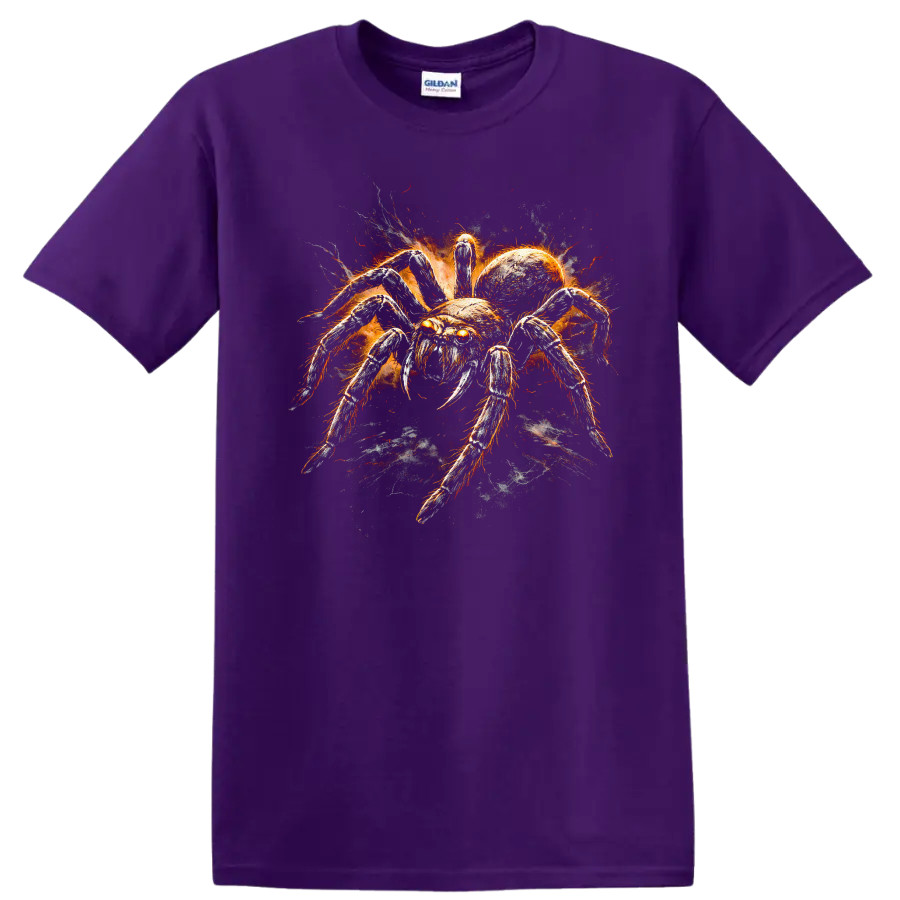 Spider Graphic T Shirt Creepy Monster Design Cool Animal Tee