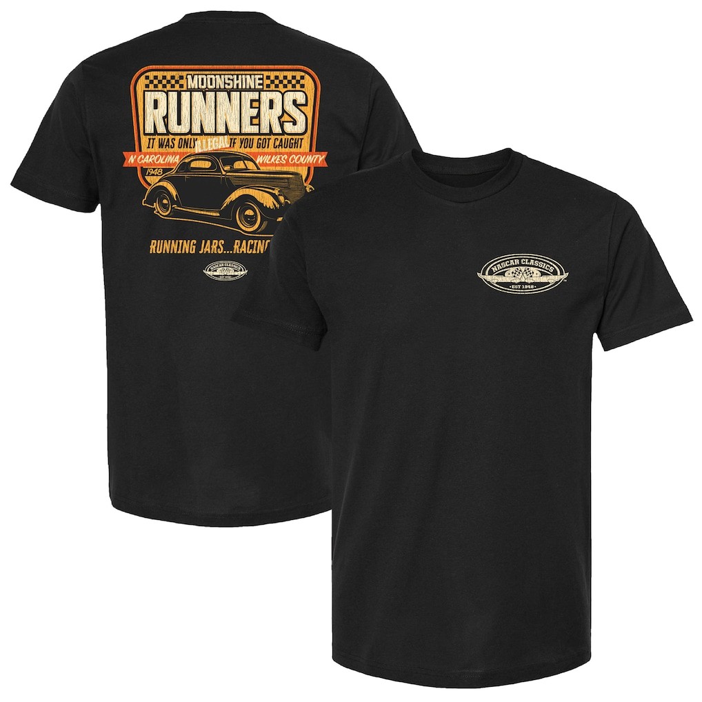 NASCAR Moonshine Runners T Shirt Vintage Racing Retro Motorsport Tee