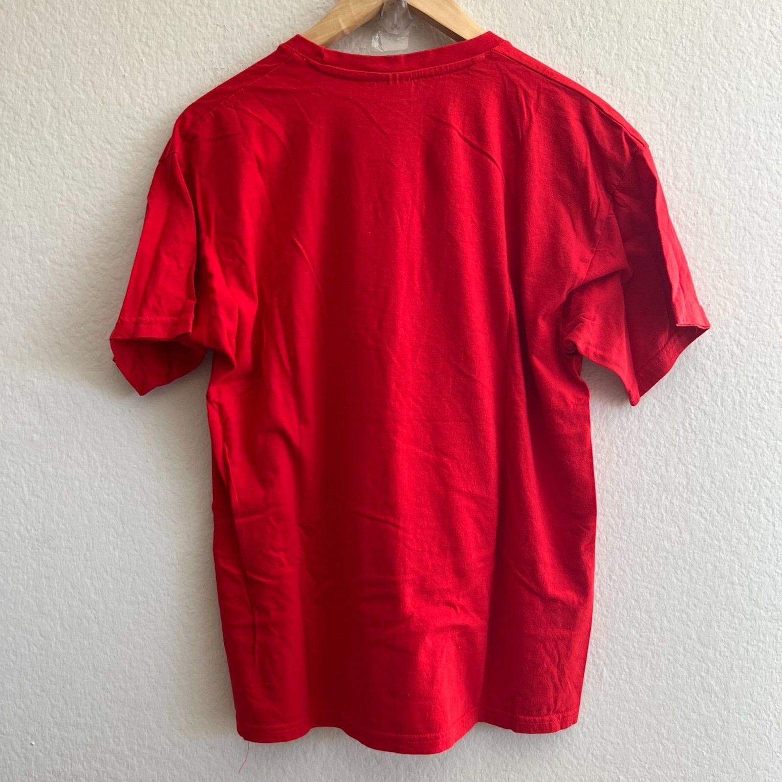 REDLIGHT RECORDS Amsterdam Graphic T-Shirt Red Cotton Vinyl DJ Mens Medium