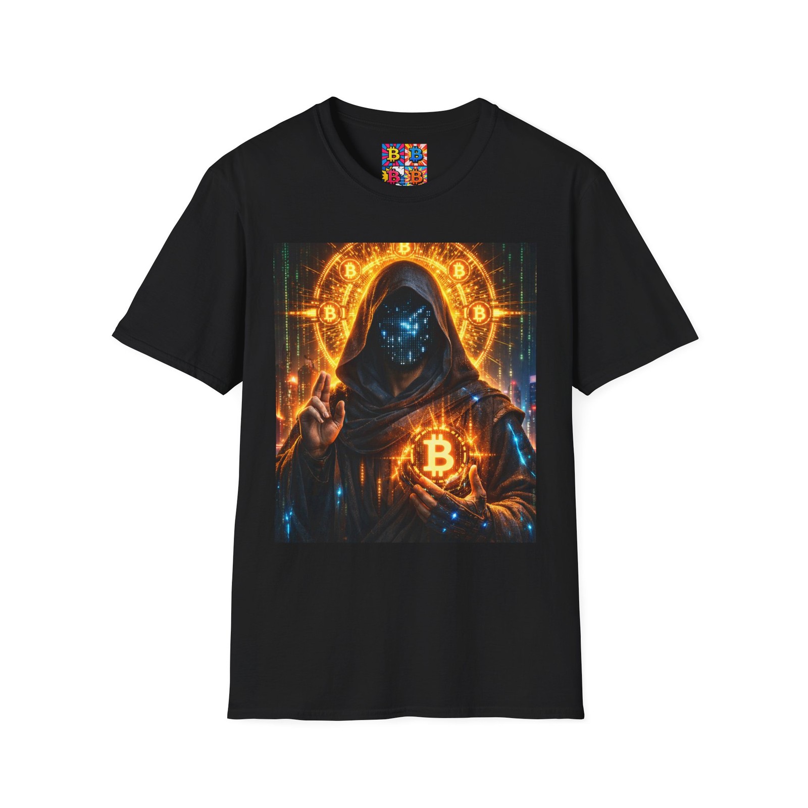 Satoshi Nakamoto Bitcoin T-Shirt | Cyberpunk