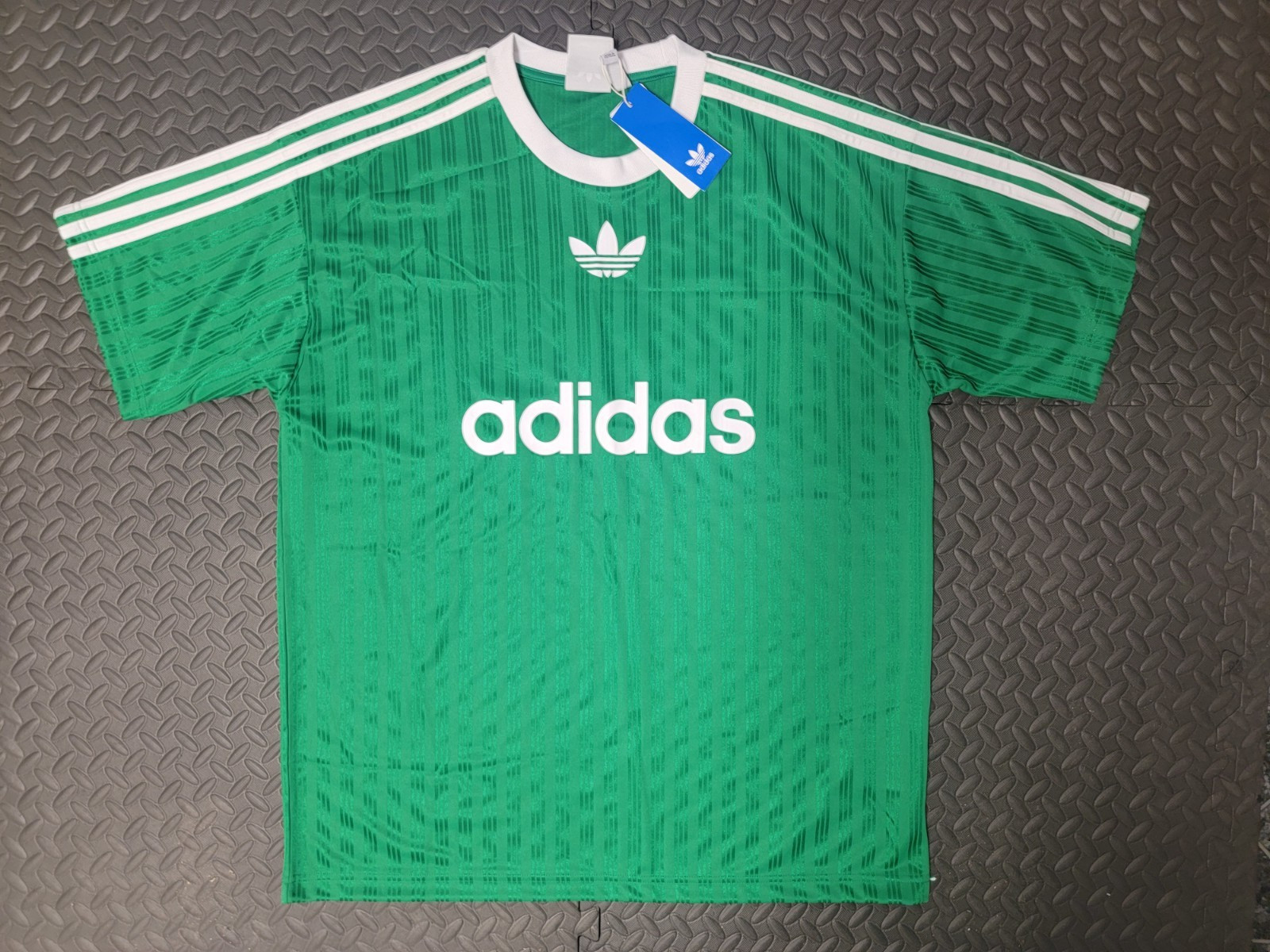 NEW MENS ADIDAS ORIGINALS TREFOIL POLY TEE SHIRT ~SIZE XL #IM9457 RARE!