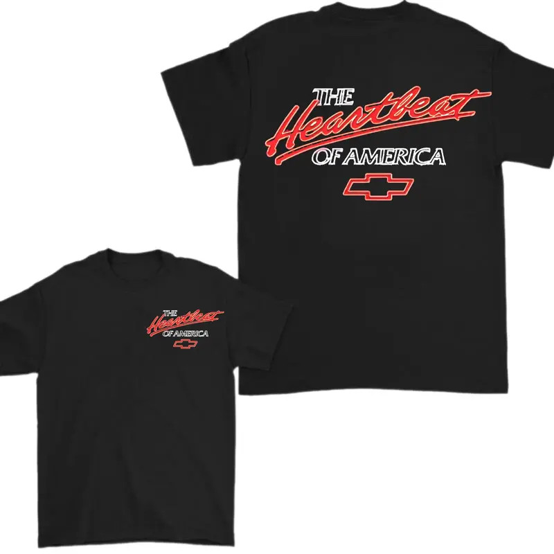 Chevrolet Heartbeat of America T-Shirt, Classic Logo Design, Chevy Graphic Tee,