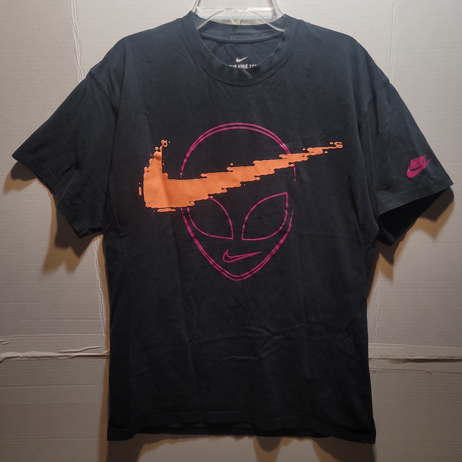Nike Neon Big Alien Swoosh Double-Sided Graphic T-Shirt The Swoosh Is Out There