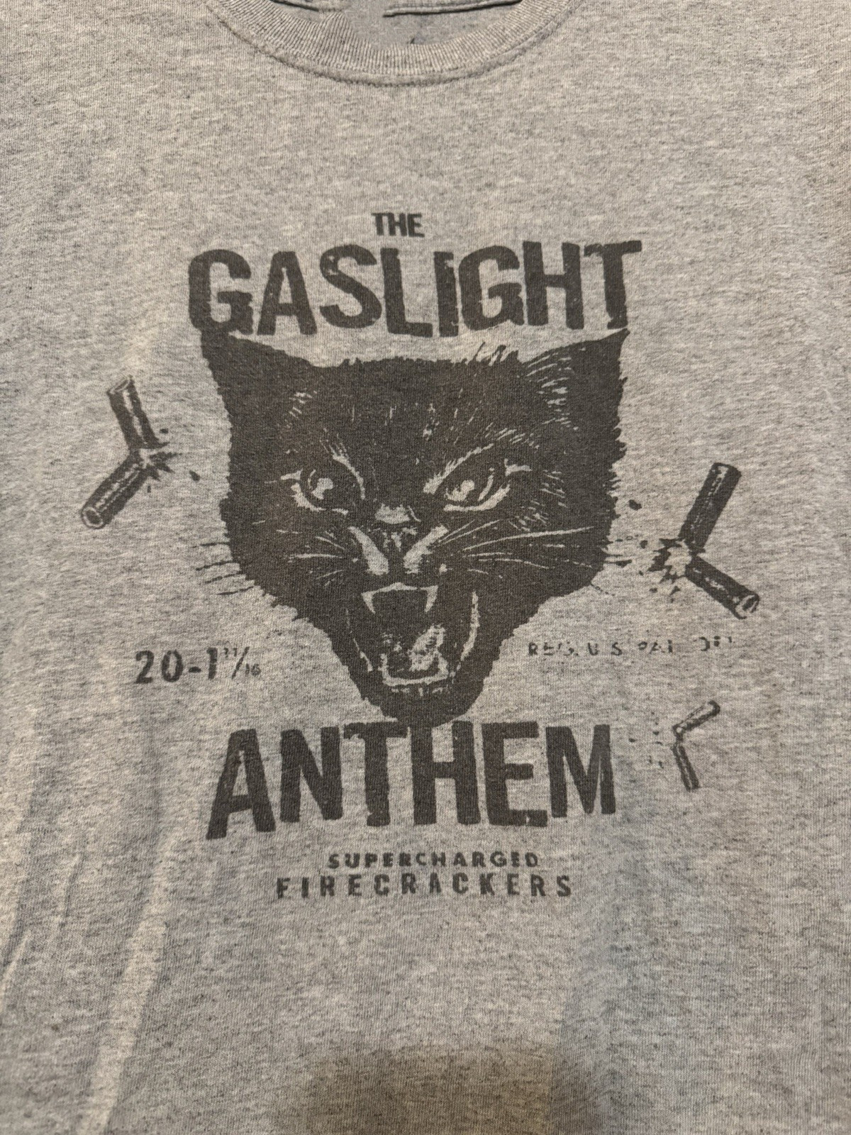 The Gaslight Anthem Cat Firecrackers Classic Cotton T-shirt All Sizes