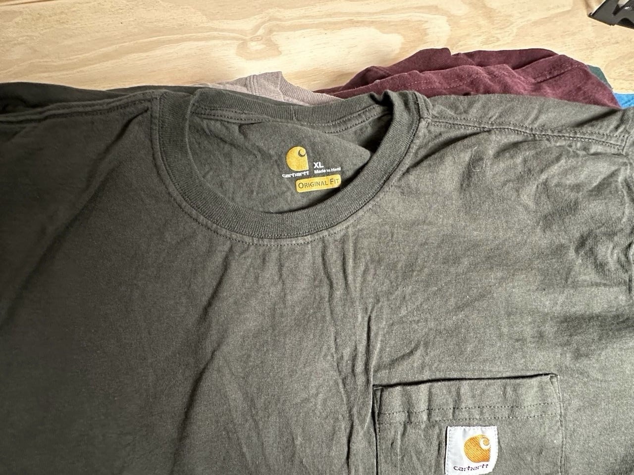 Carhartt Pocket Tee Bundle Lot of 12 Size XL Workwear T Shirts USA Mix