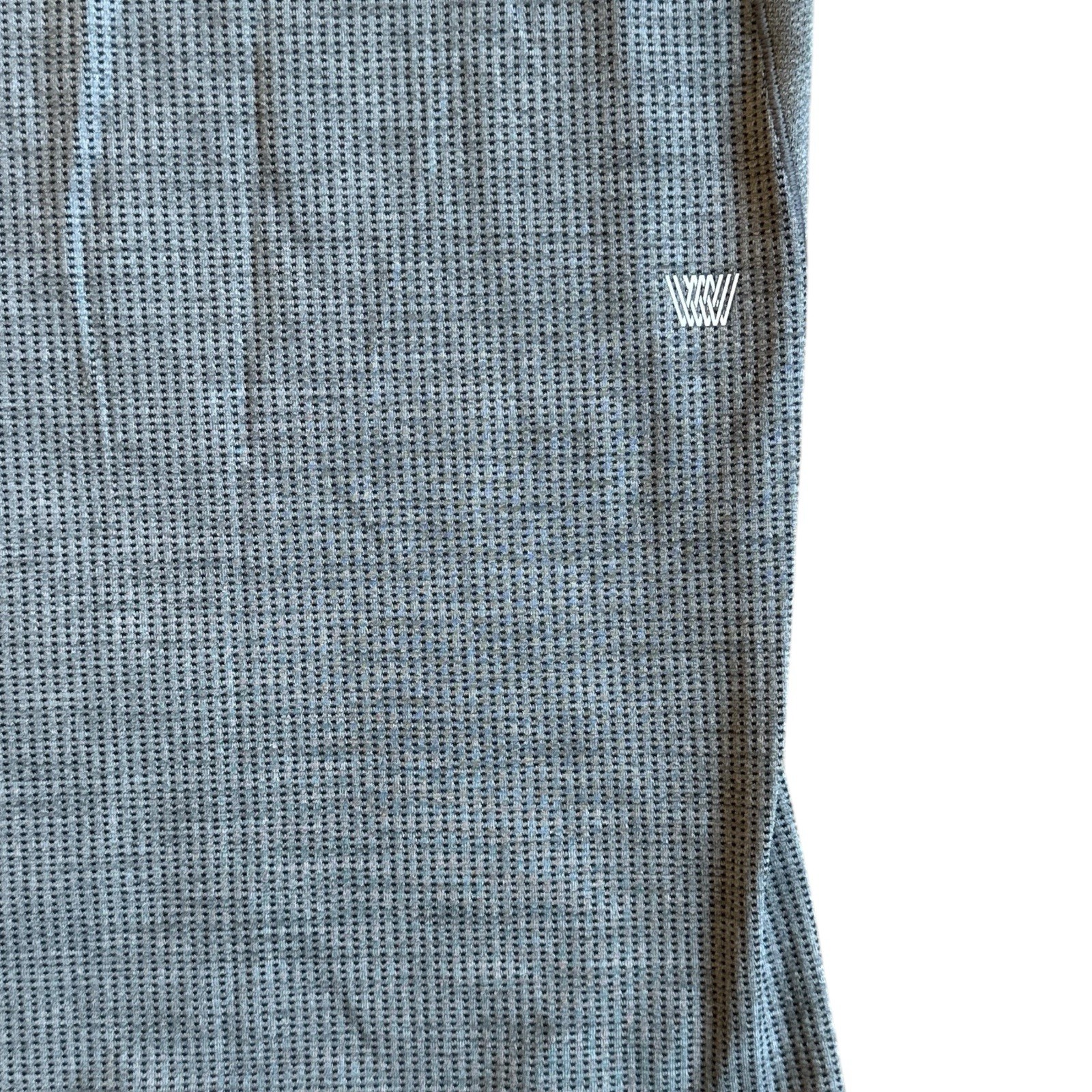 Mack Weldon Performance Crew Neck T-Shirt Mens Sz Large Gray Short Sleeve Waffle