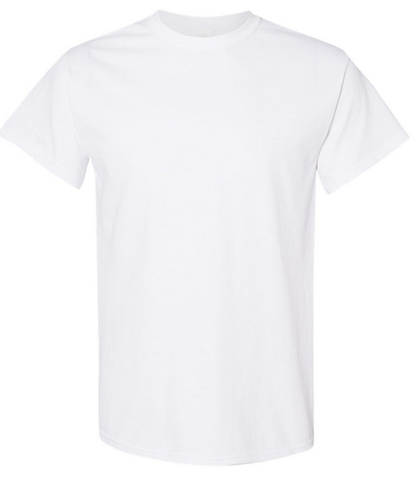 Hanes Unisex Short Sleeve white cotton blank plain T-Shirt for men and women