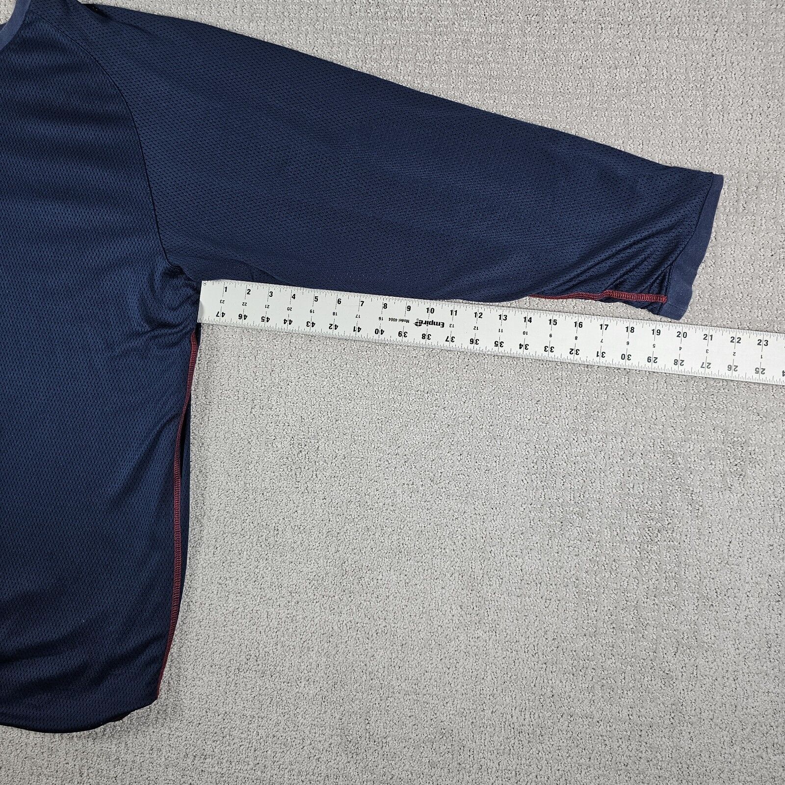 VTG Nike Reversible Long Sleeve Shirt Mens XL Blue Center Swoosh Y2K Spellout