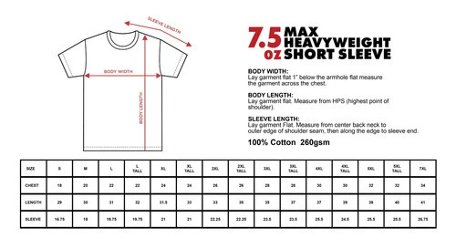 3-Pack Shaka Wear 7.5 oz Max Heavyweight Short Sleeve T-Shirt NEW
