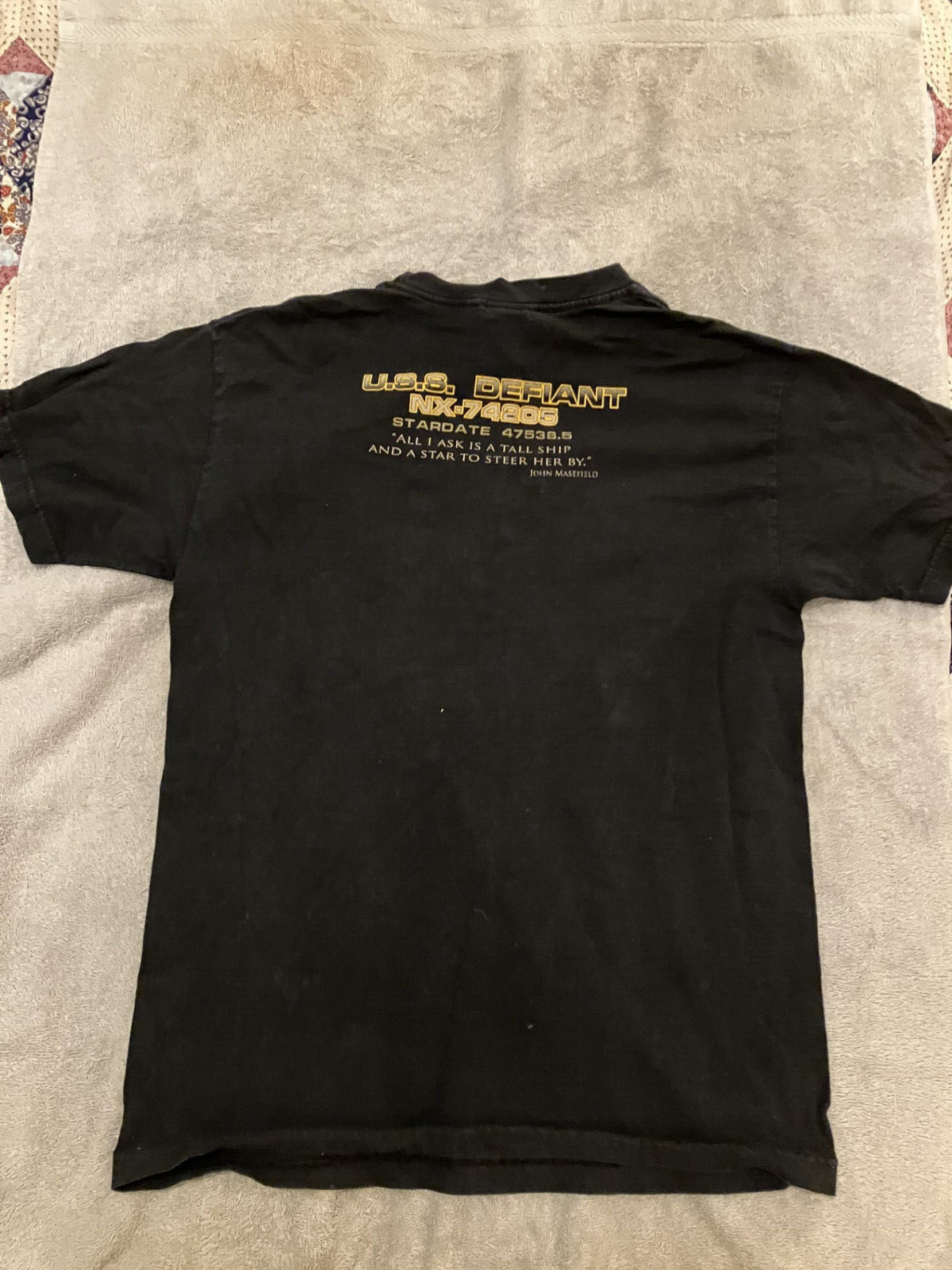 Star Trek Deep Space 9 Defiant Development Antares Fleet Yards TShirt size M