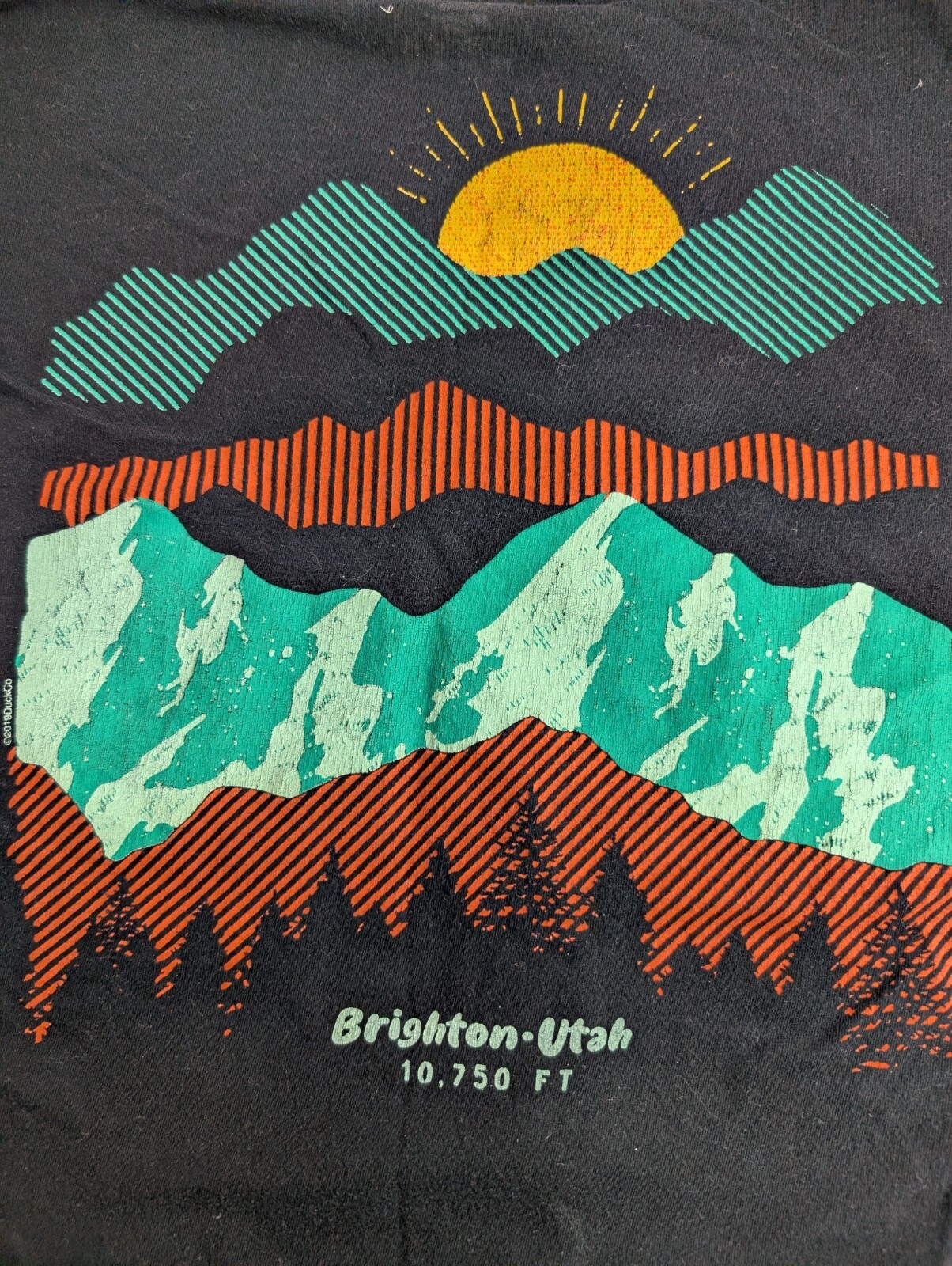The Duck Company Long Sleeve Black T-shirt Men’s M Brighton Utah 10,750 FT