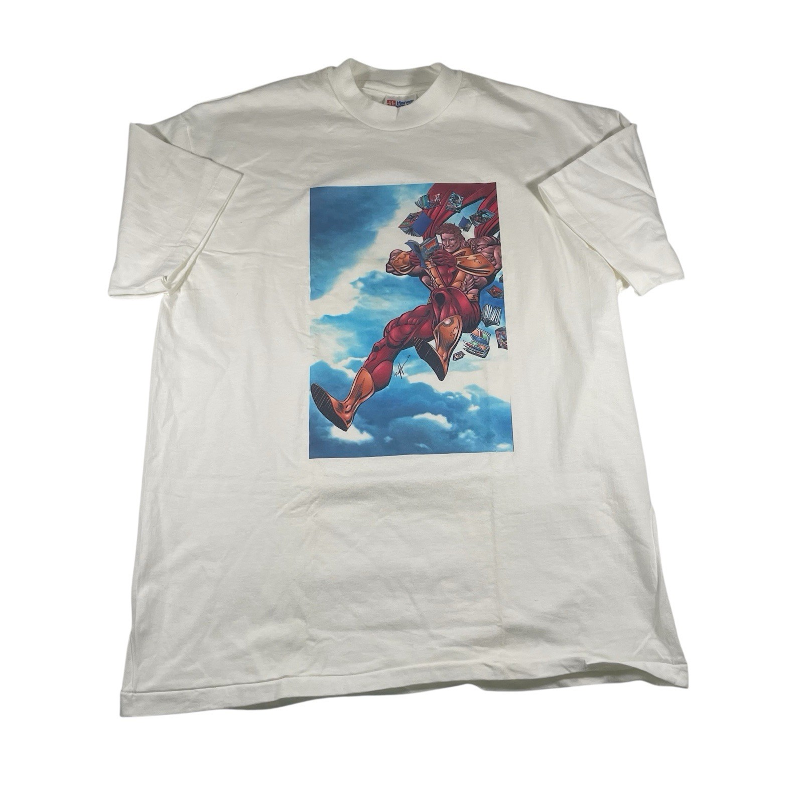 Vtg 90s Ultraverse Comics T Shirt L Hanes Graphic Single Stitch Origins Malibu