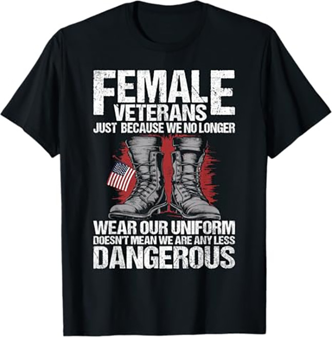 Proud Female Veteran Veteran Day T-shirt NAVY248