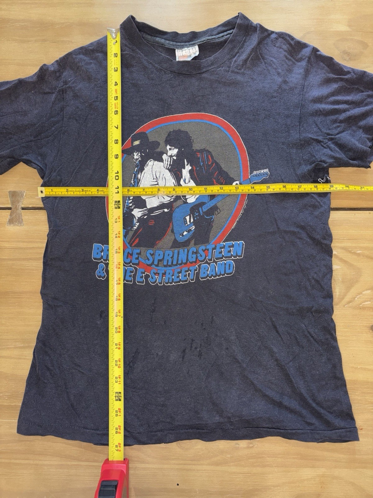 Vintage 1980 Bruce Springsteen E Street Band World Tour T Shirt Hanes USA L