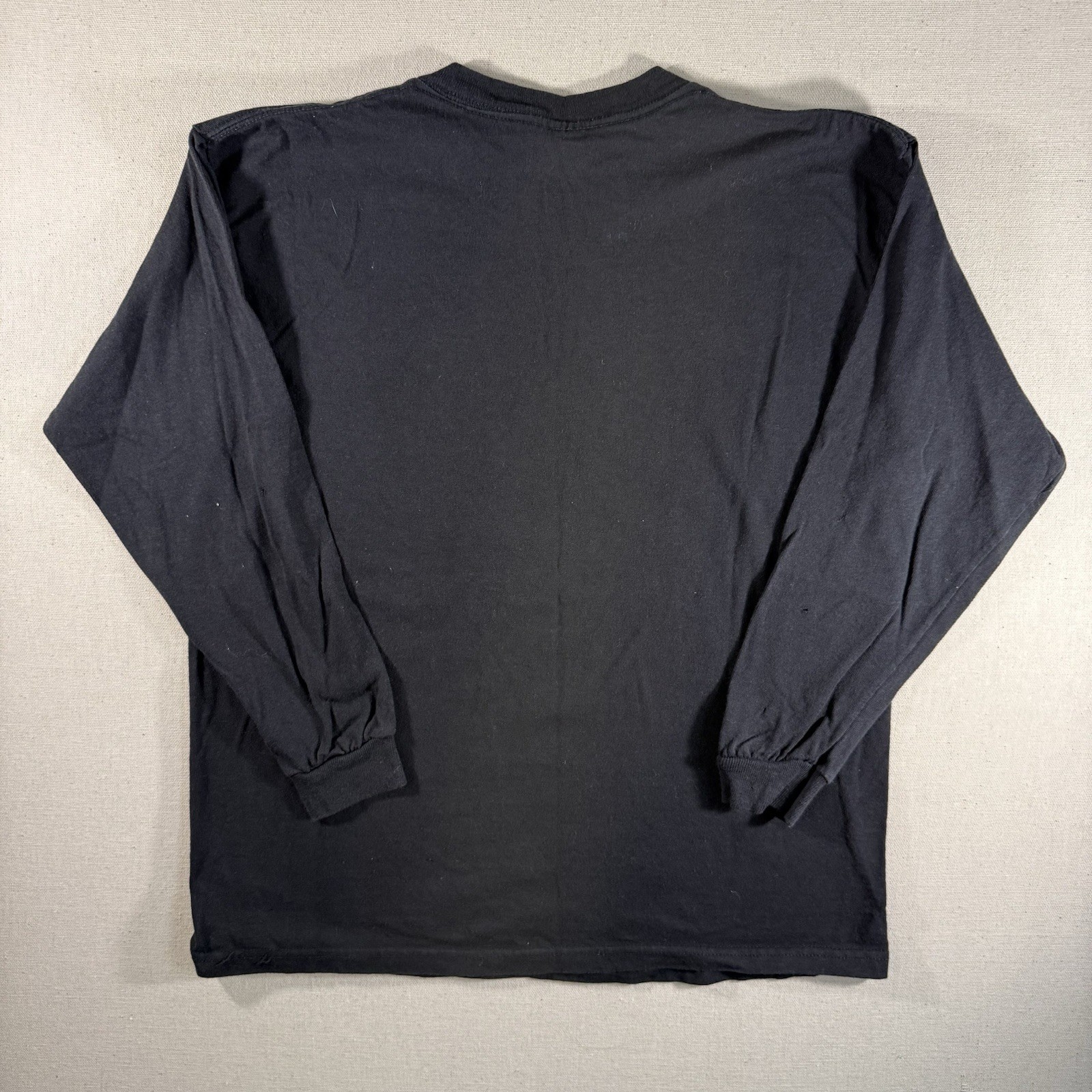 Delta Pro Weight Black Long Sleeve Skull Y2K Vintage Size XL 2000s