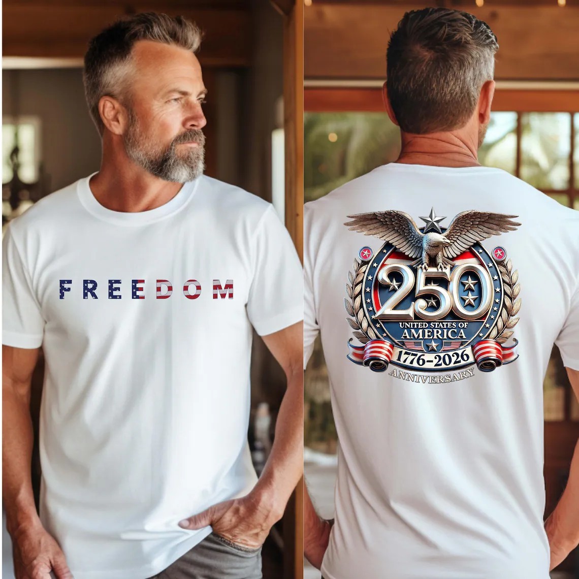 Freedom 250th Anniversary Shirt, Sweatshirt & Hoodie, USA 250 Years Independence