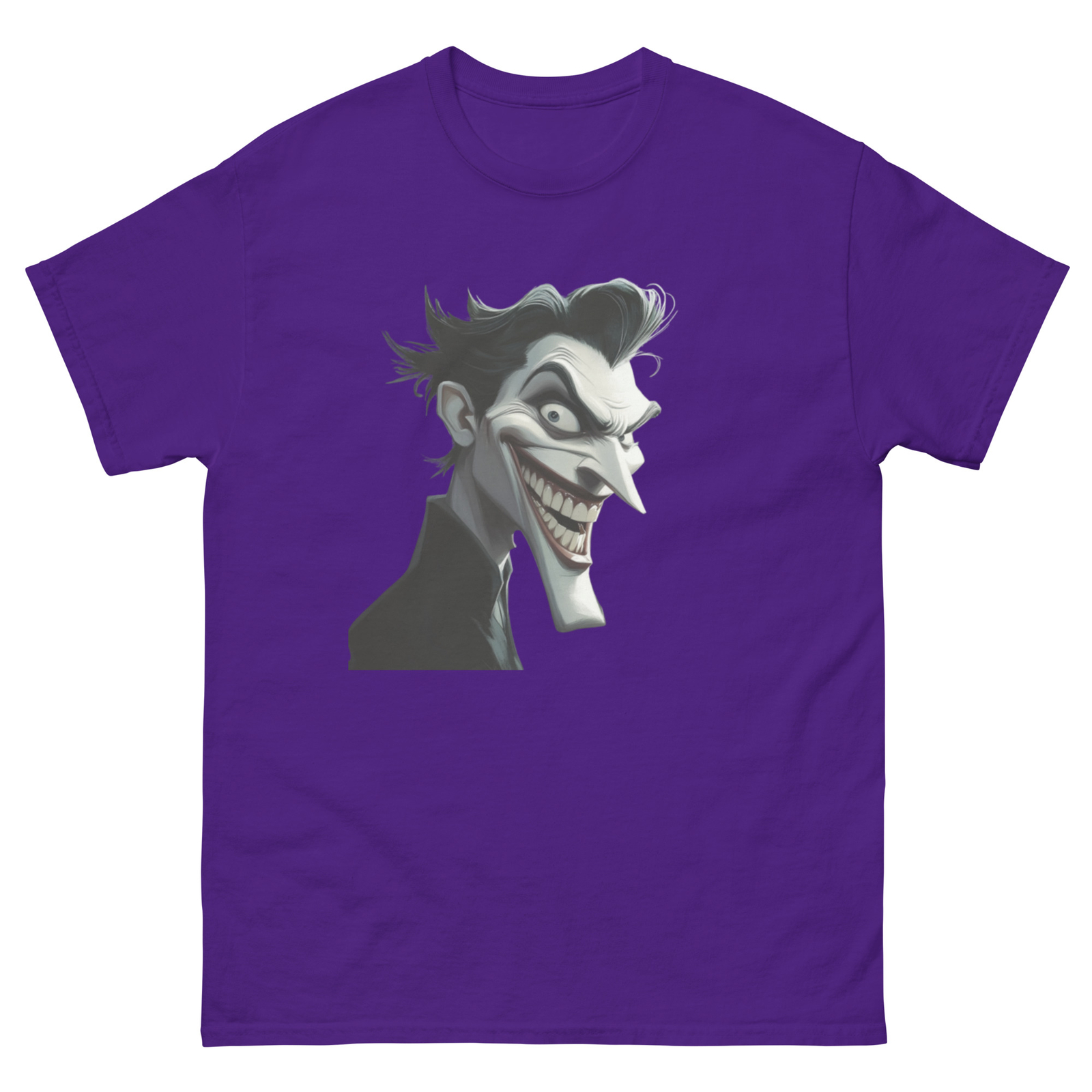 Custom Joker Tee, DC Comics Supervillain, Dramatic Joker Portrait T-shirt