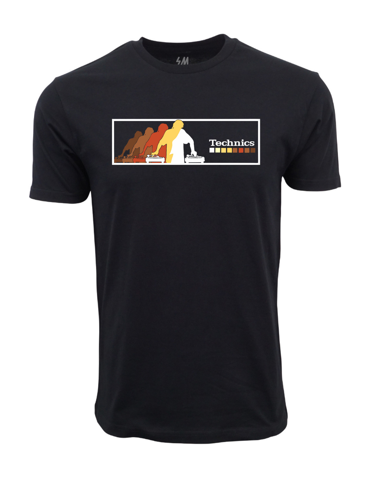Technic-1210 Black Graphic T shirt
