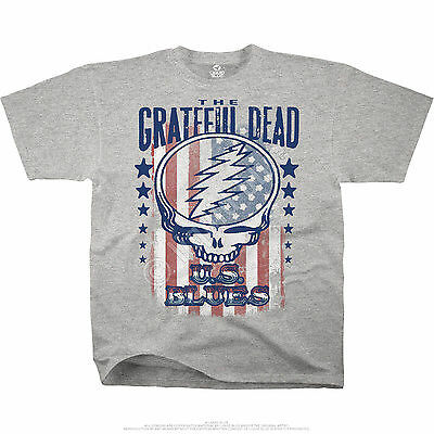 GRATEFUL DEAD U.S. BLUES BEAR AMERICAN FLAG CLASSIC ROCK MUSIC T TEE SHIRT M-2XL