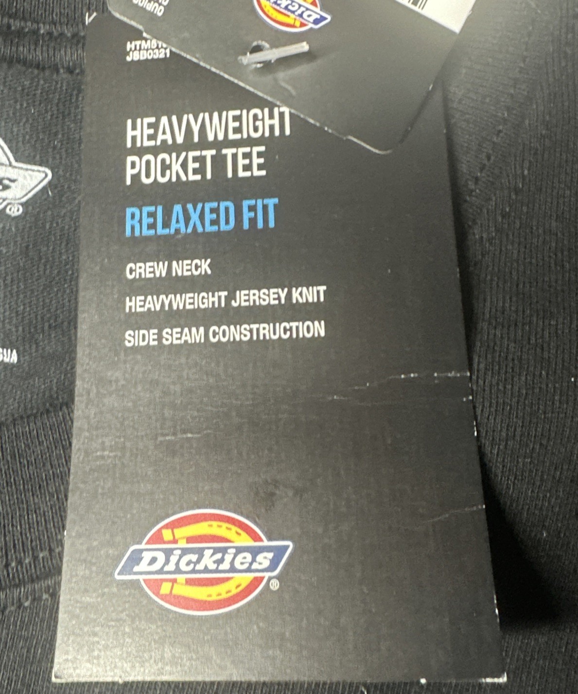 Dickies Long Sleeve Heavyweight Pocket Tee. Dickies Pocket T WL450, Black XLT