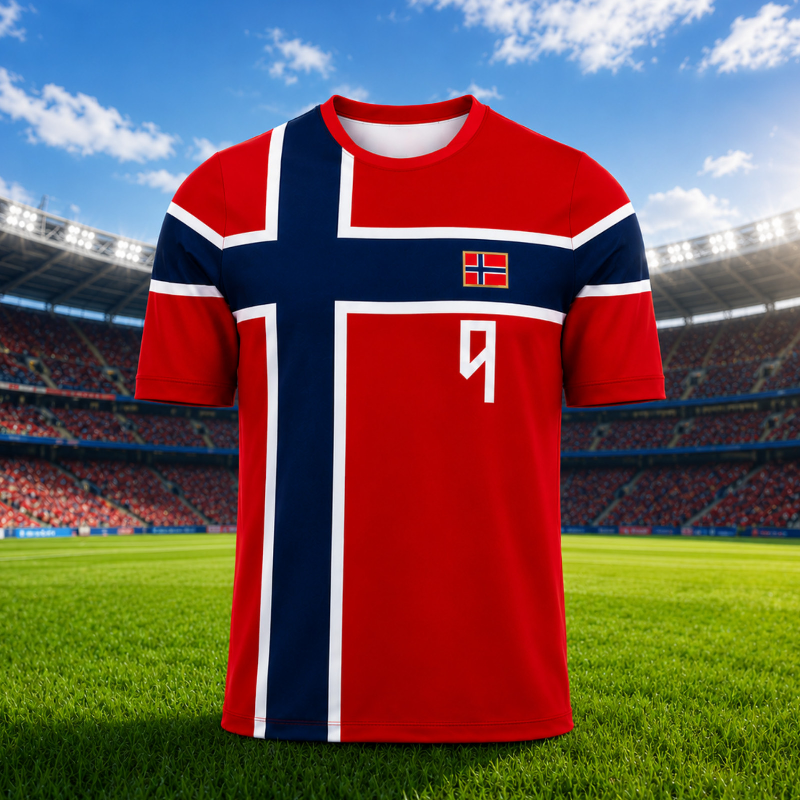 Norway Soccer Jersey Custom Name Number Viking Norwegian Shirt (S-5XL)