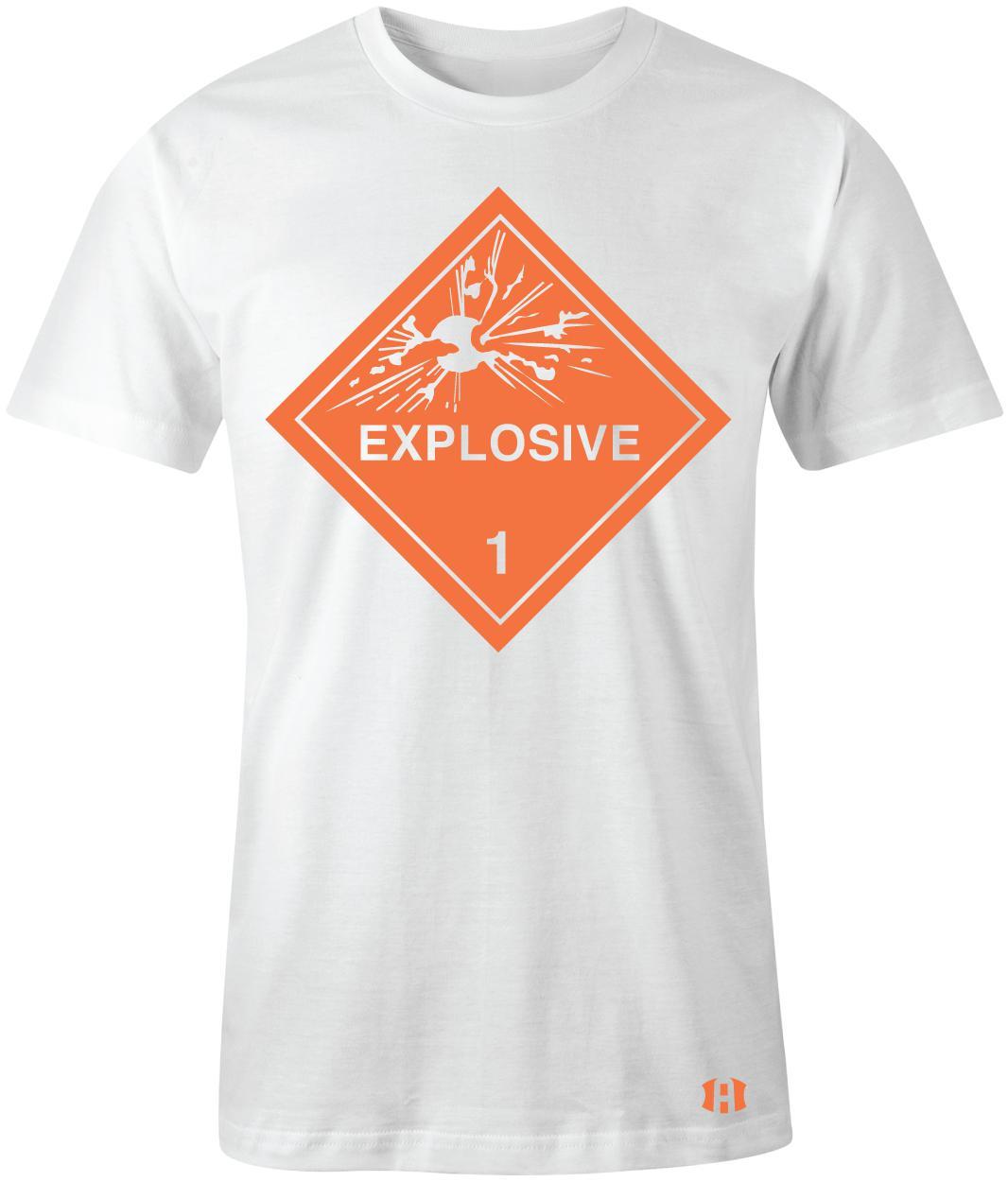 “Explosive 1” T-shirt to Match Air Force 1 “JDI” Total Orange / White