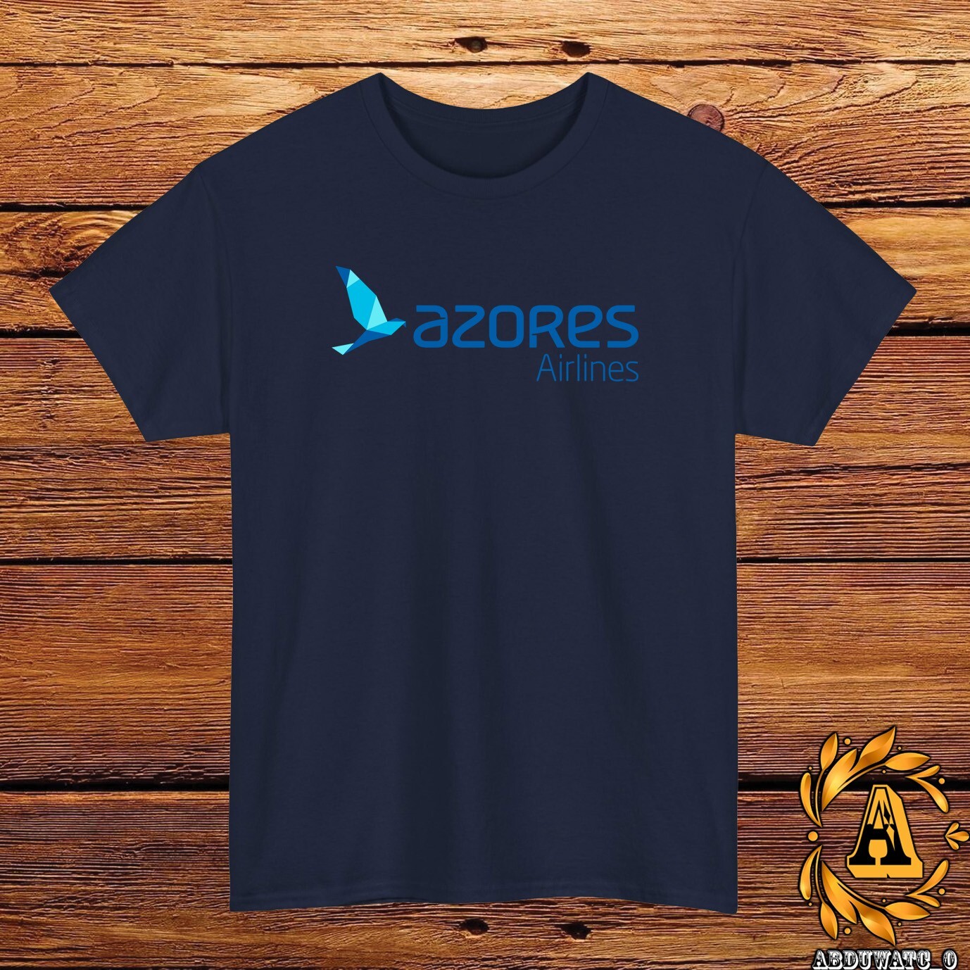 New Azores Airlines Logo T-Shirt Black/Grey/White/Navy/Red/Light Blue