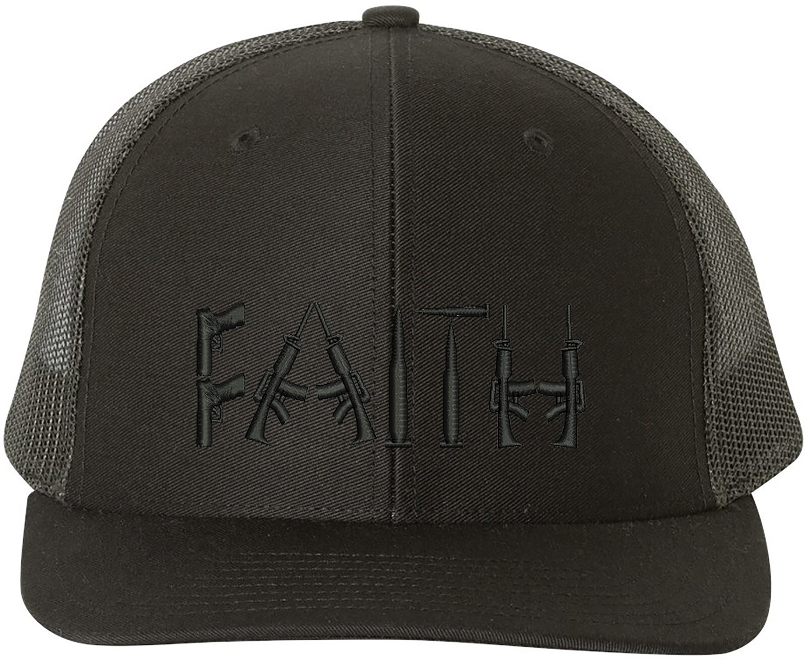 Faith Guns 2nd Amendment Richardson Embroidered One Size Fits All Trucker Hat