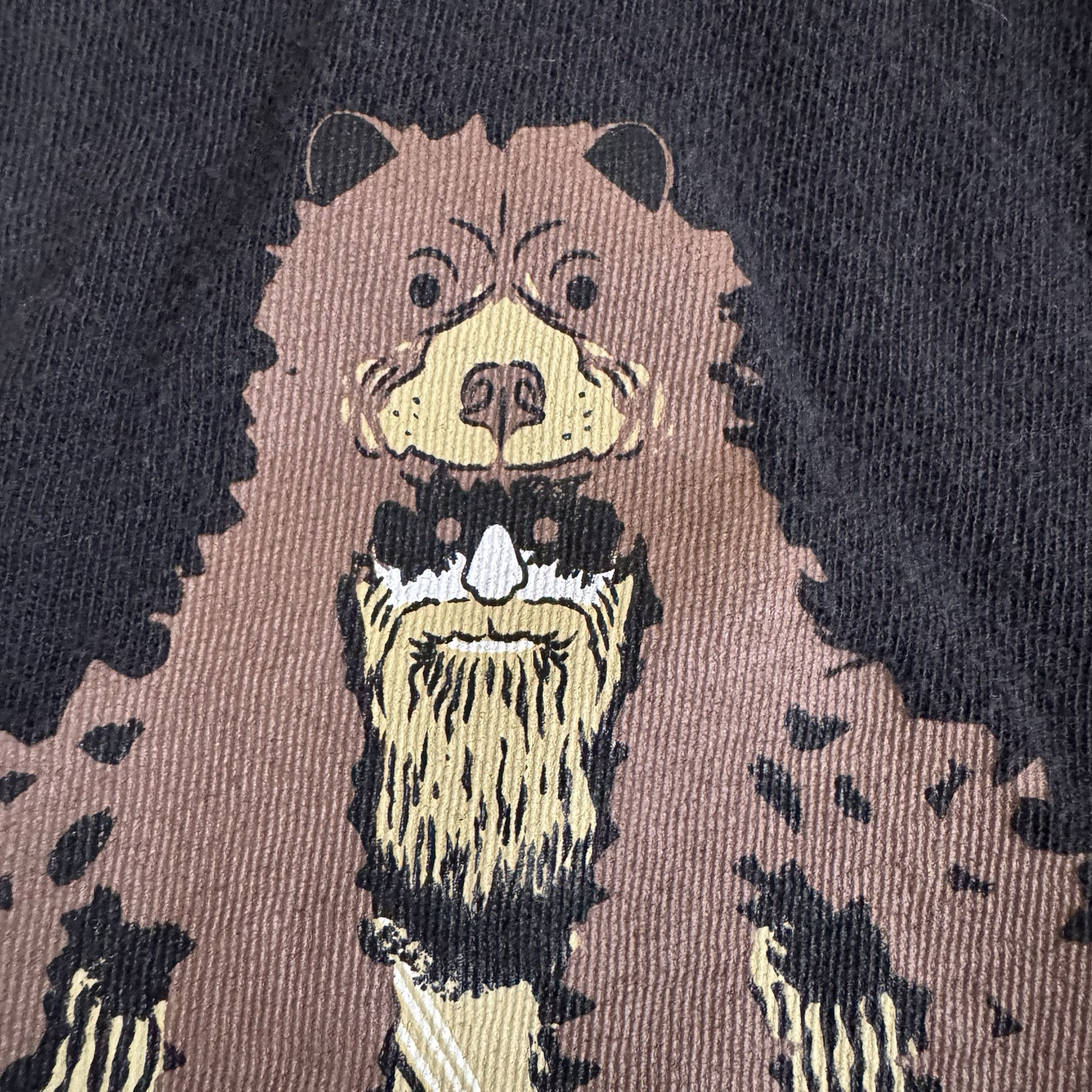 Yeti Shirt Mens Large Black Sleeve Crewneck Graphic Bear Man Cooler