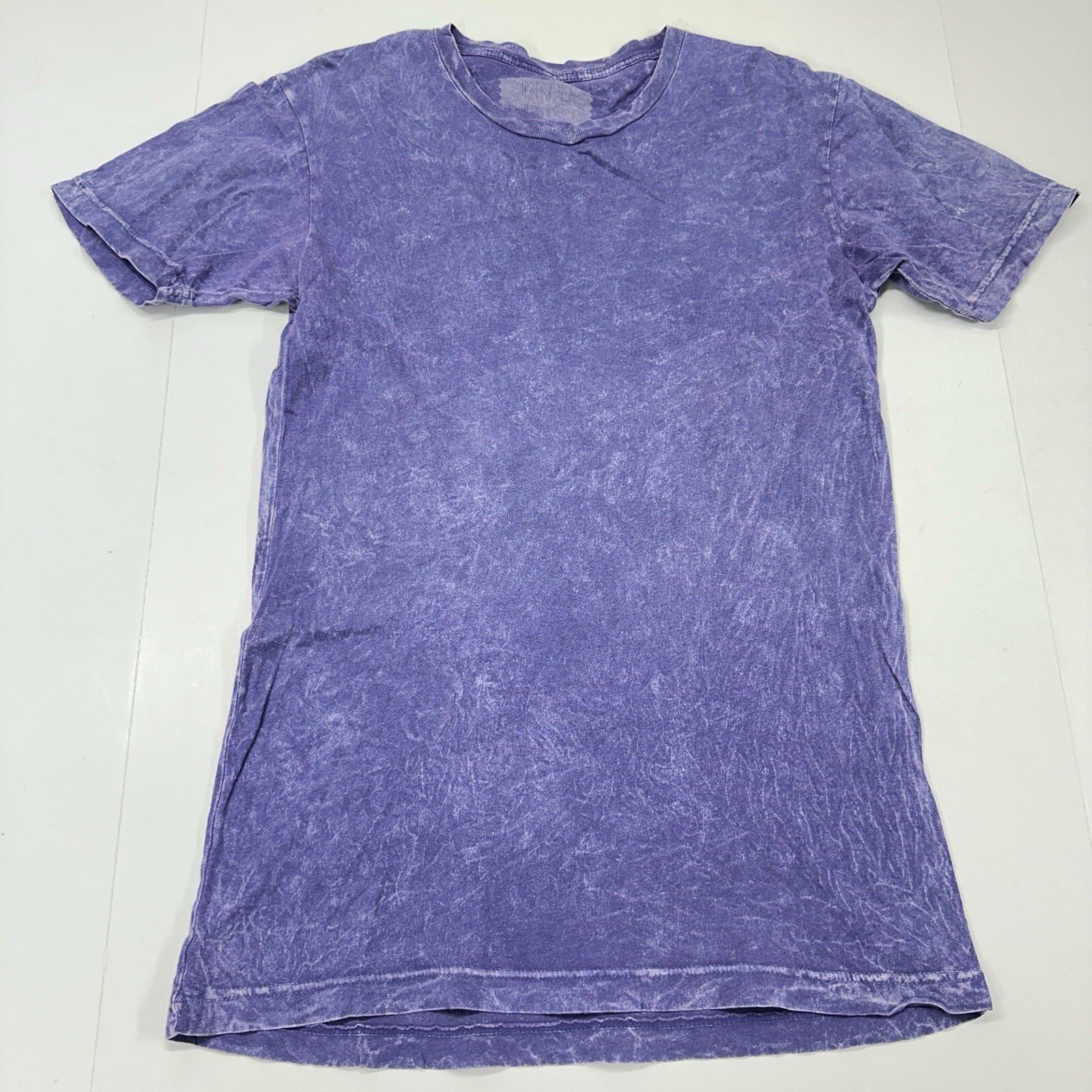 Simple Threads Shirt Adult Unisex M Purple Distressed Style Short Sleeve