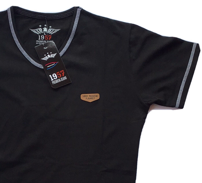Men’s 1957 Cotton T Shirt,Italian Style,Slim Fit,Stretch S to XL…D2.