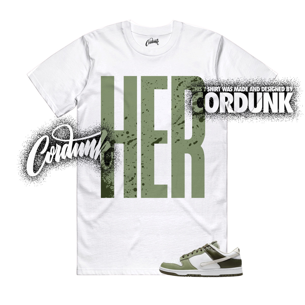 Dunk Oil Green Cargo Khaki Light Bone Olive Low T Shirt Match HERTALL
