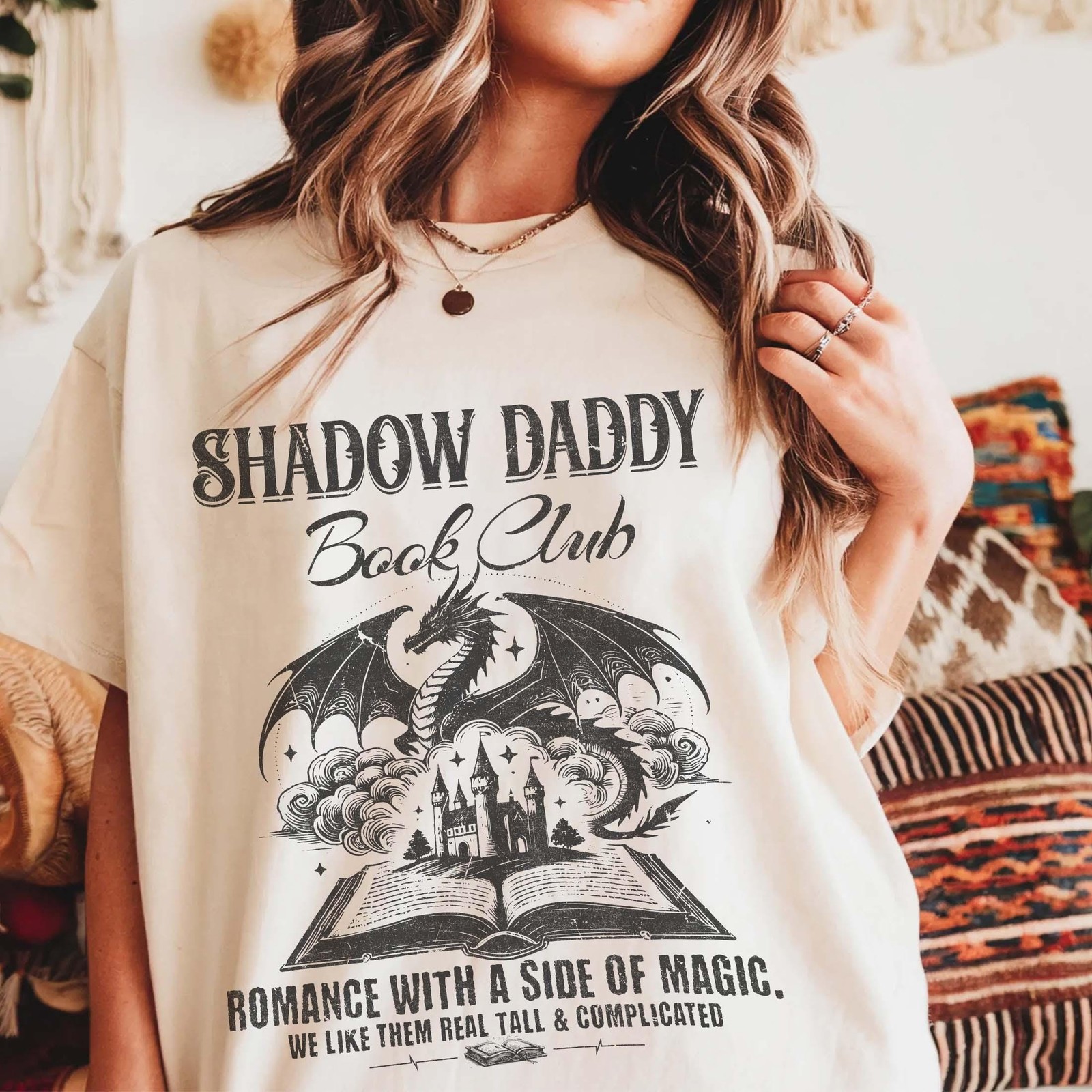 Shadow Daddy Book Club shirt Book Trope Gift Funny Bookish shirt Romantasy Re