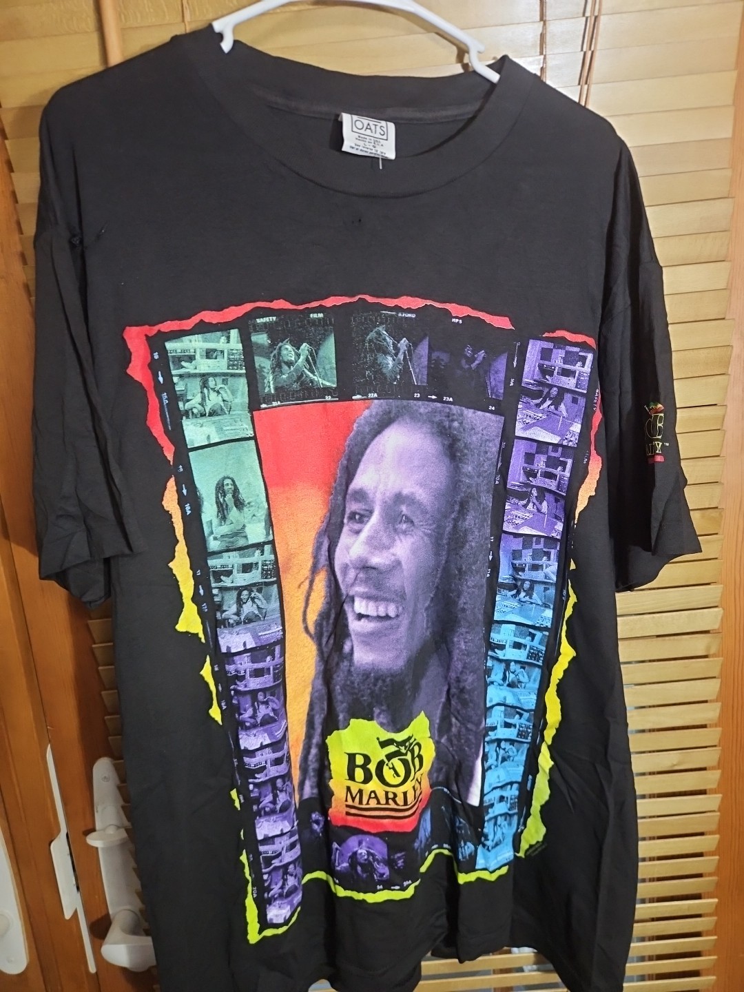 DRY ROT Vintage 90s Wild Oats Bob Marley Rap Tee T Shirt Men’s Large Band Reggae