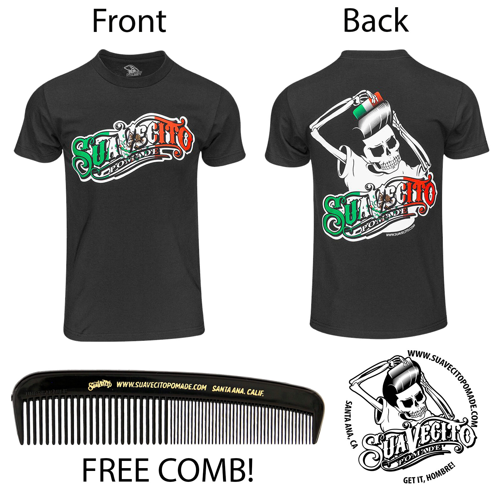 Men’s Suavecito Mexican Flag OG Tee Shirt (S, M, L, XL, 2XL, 3XL, 4XL, 5XL)