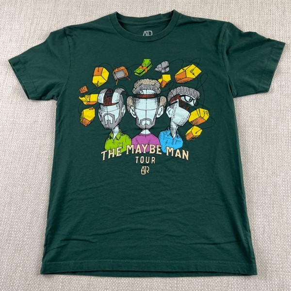 AJR The Maybe Man Tour T Shirt Mens Small S Green Music Band Official Merch